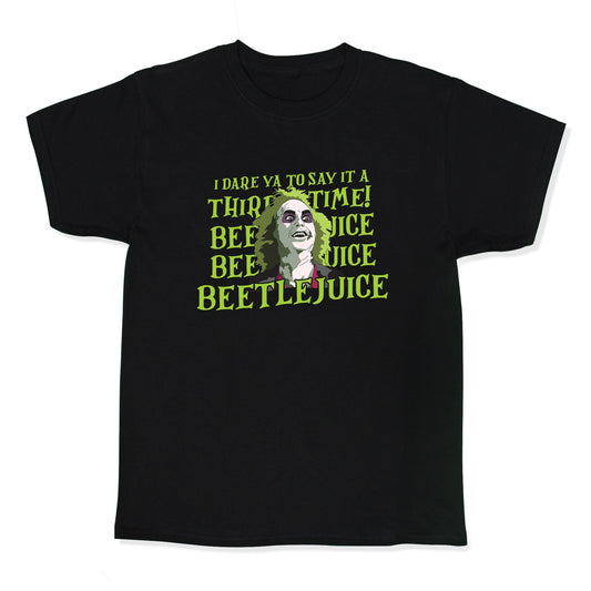 Beetlejuice I Dare Ya Kids Tee