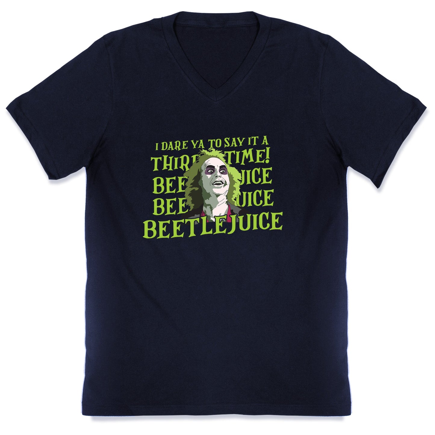 Beetlejuice I Dare Ya V-Neck