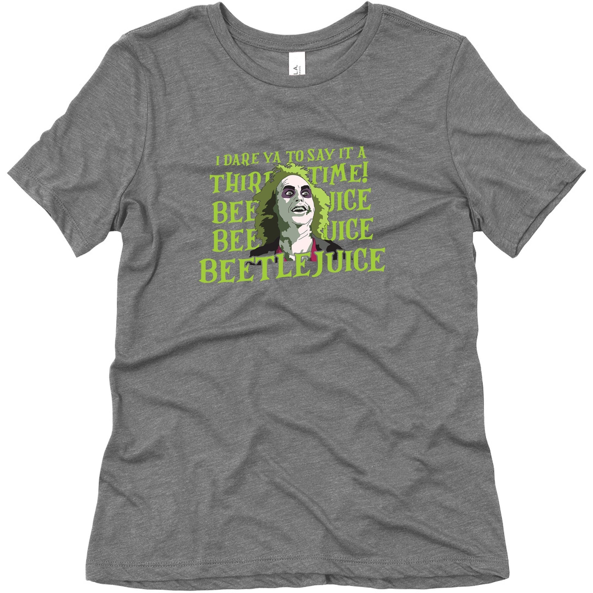 Beetlejuice I Dare Ya Womens Triblend Tee