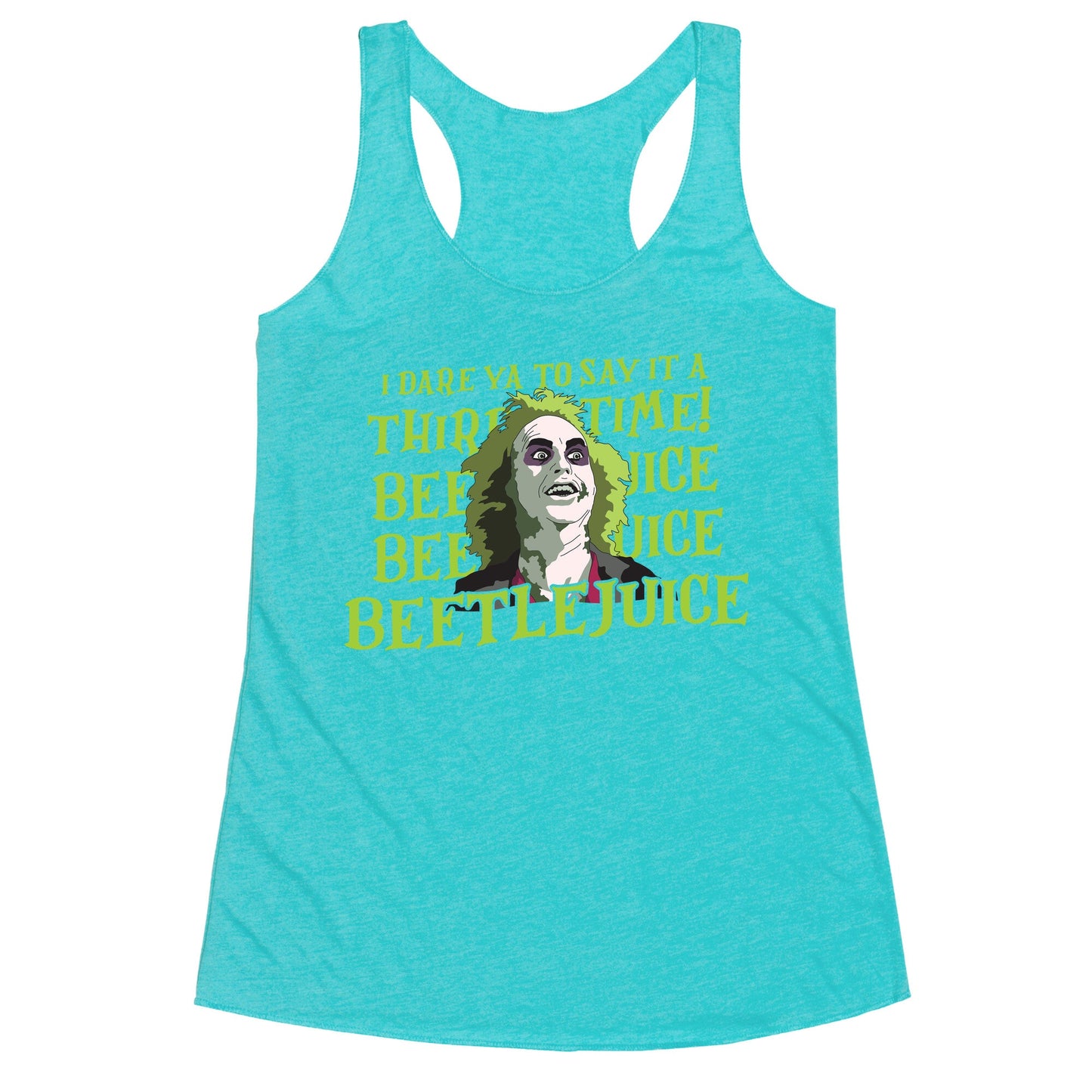 Beetlejuice I Dare Ya Racerback Tank