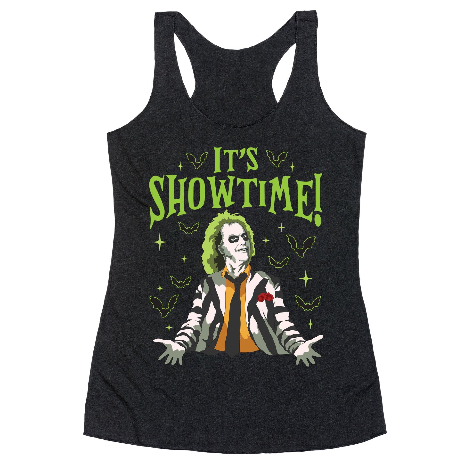 Beetlejuice Its Showtime Racerback Tank