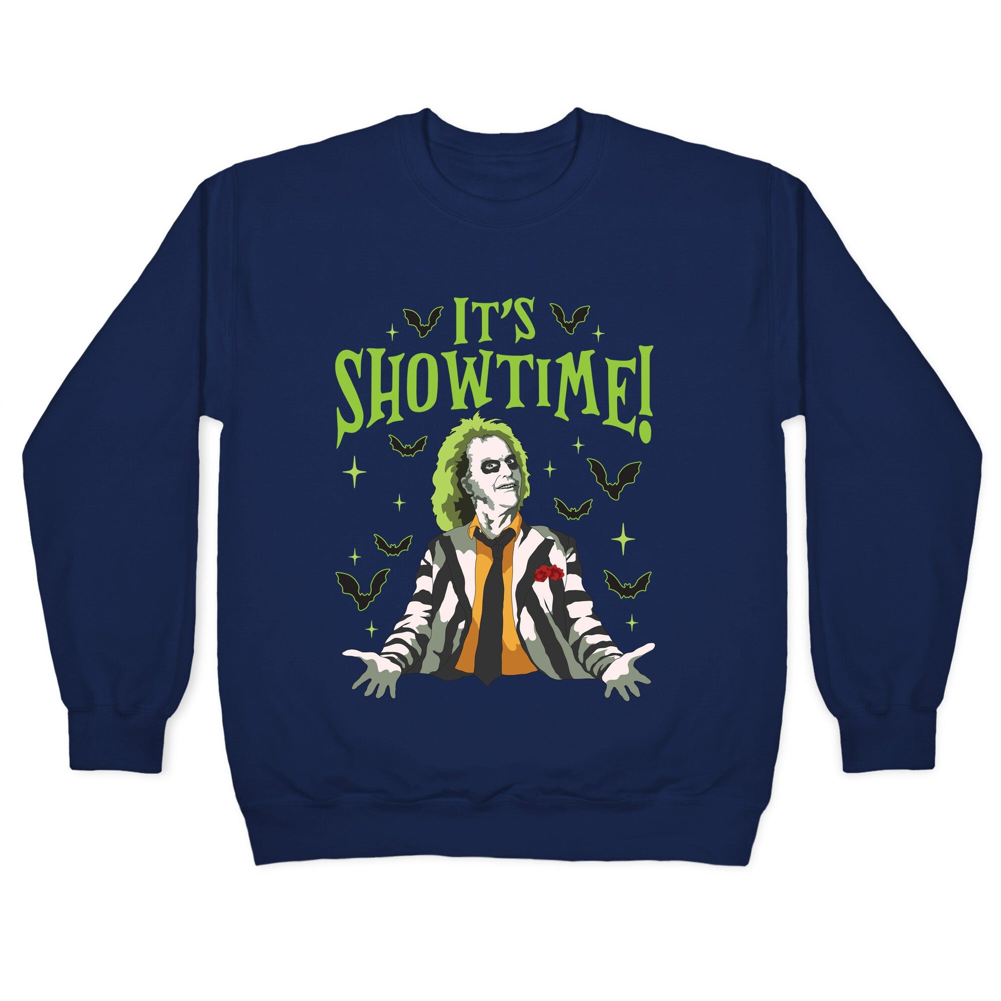 Beetlejuice Its Showtime Crewneck Sweatshirt