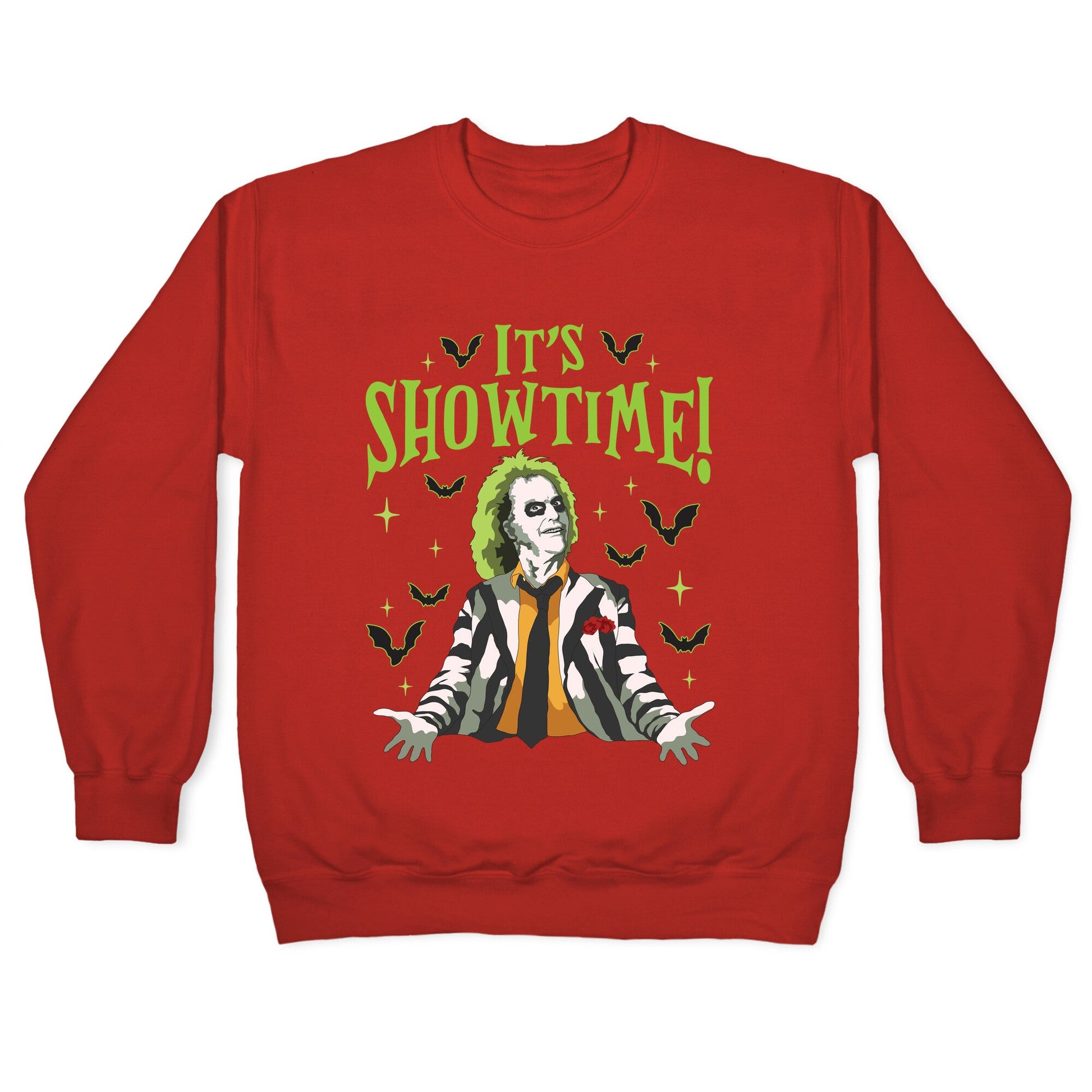 Beetlejuice Its Showtime Crewneck Sweatshirt