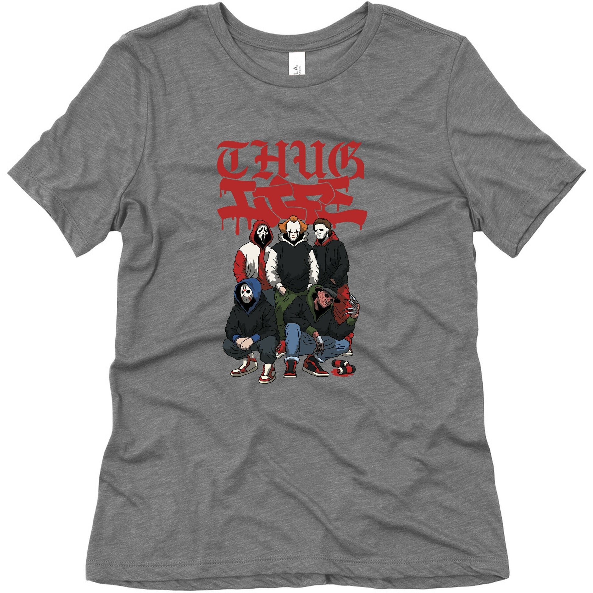 Thug Life Halloween Womens Triblend Tee