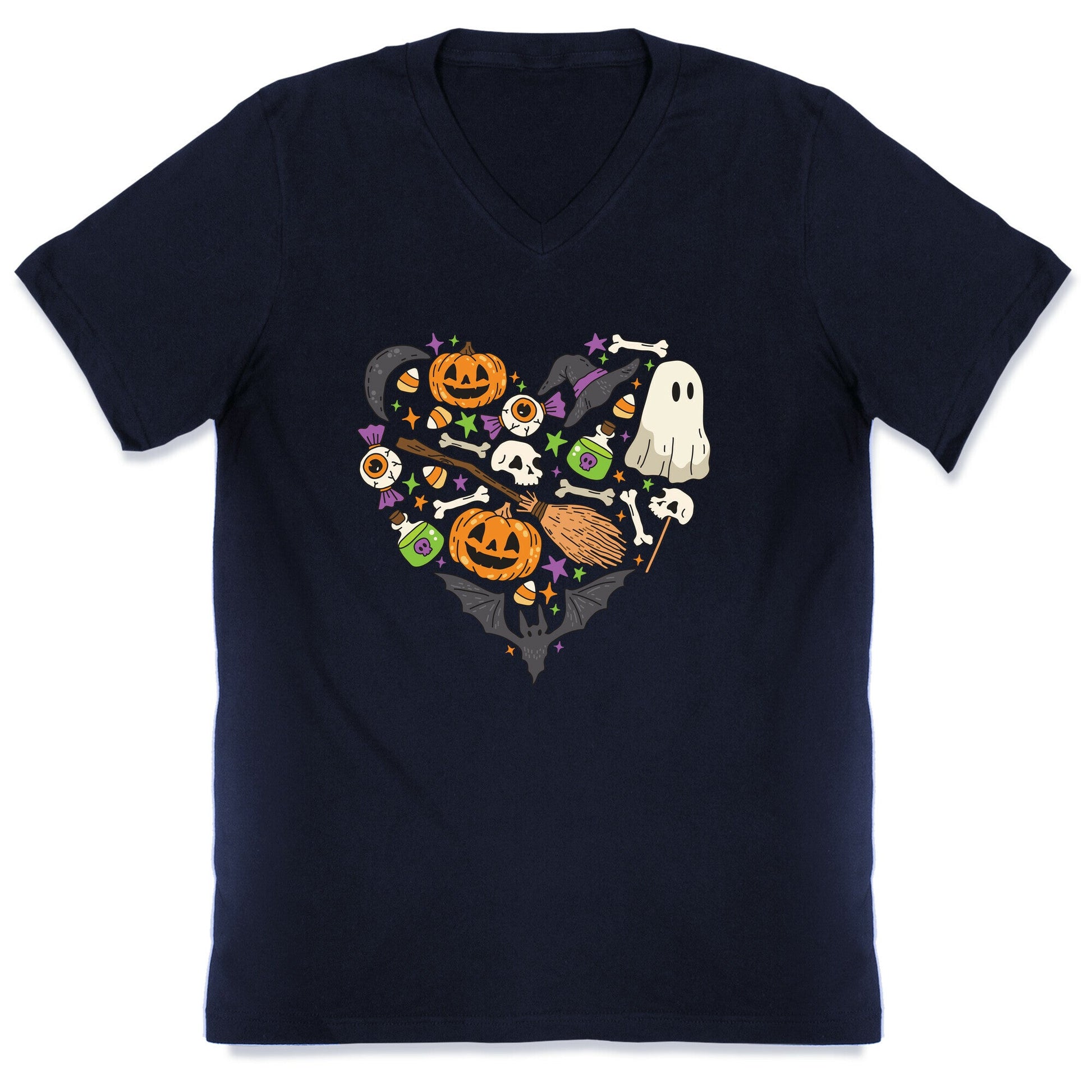 Halloween Heart V-Neck