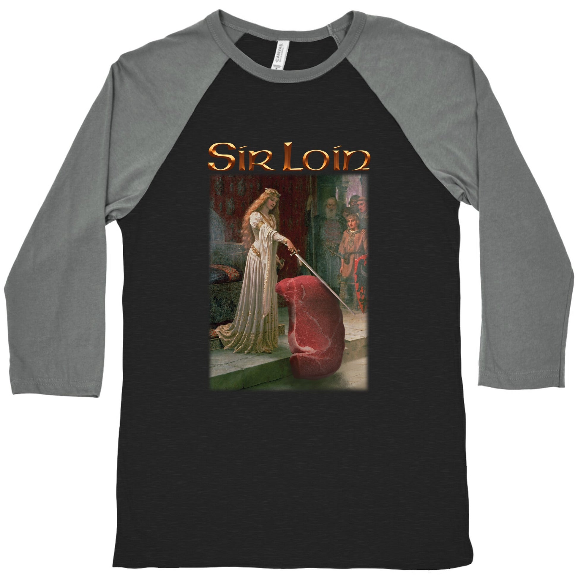 Sir Loin Steak Meme Baseball Tee