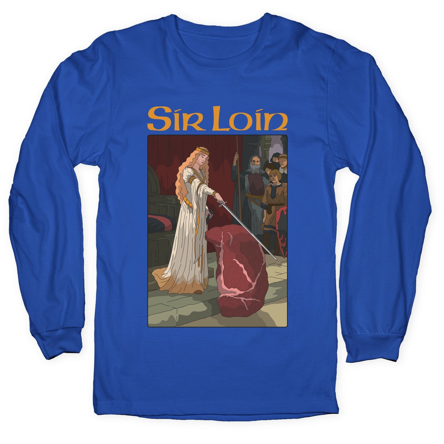 Sir Loin Steak Meme Cartoon Longsleeve Tee