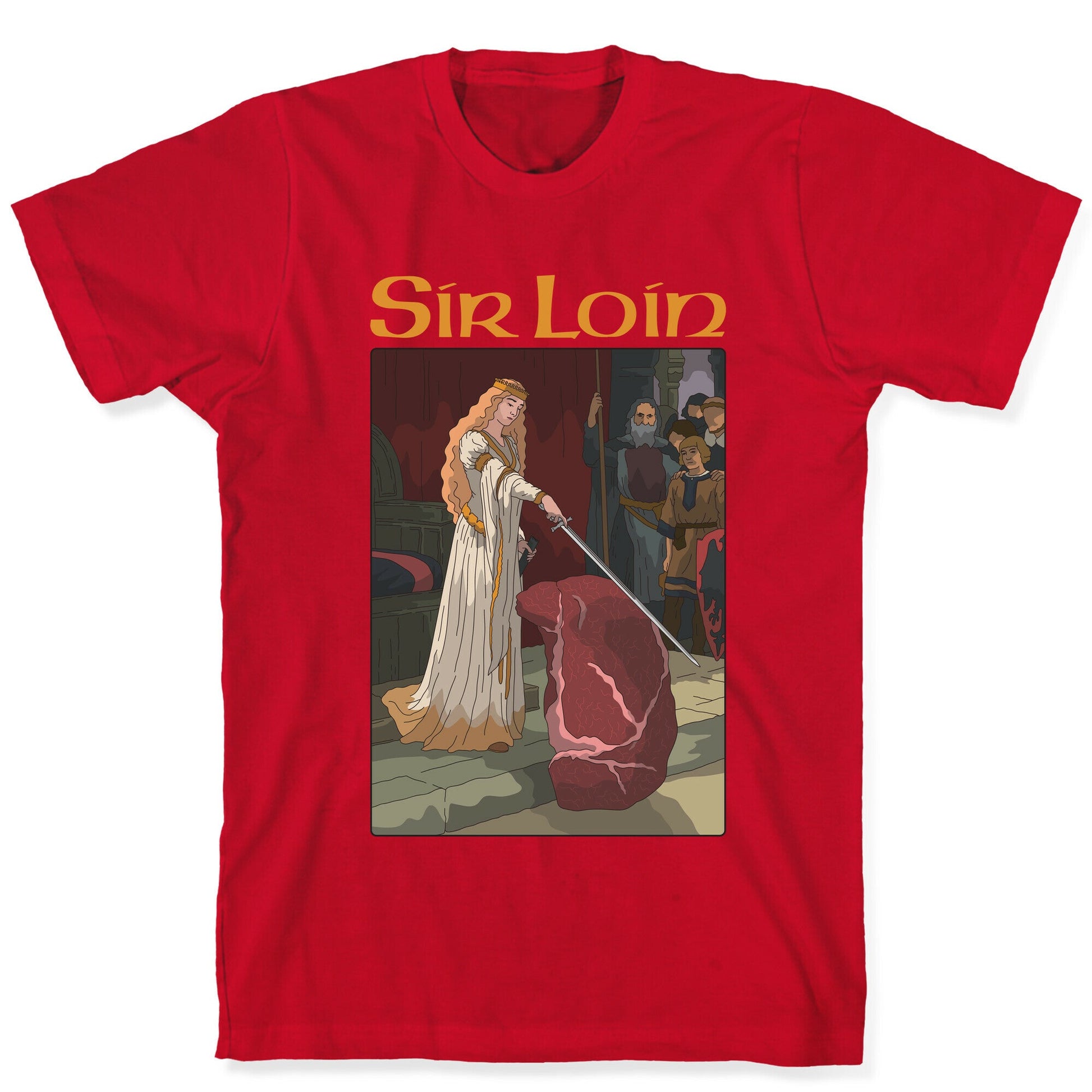Sir Loin Steak Meme Cartoon T-Shirt