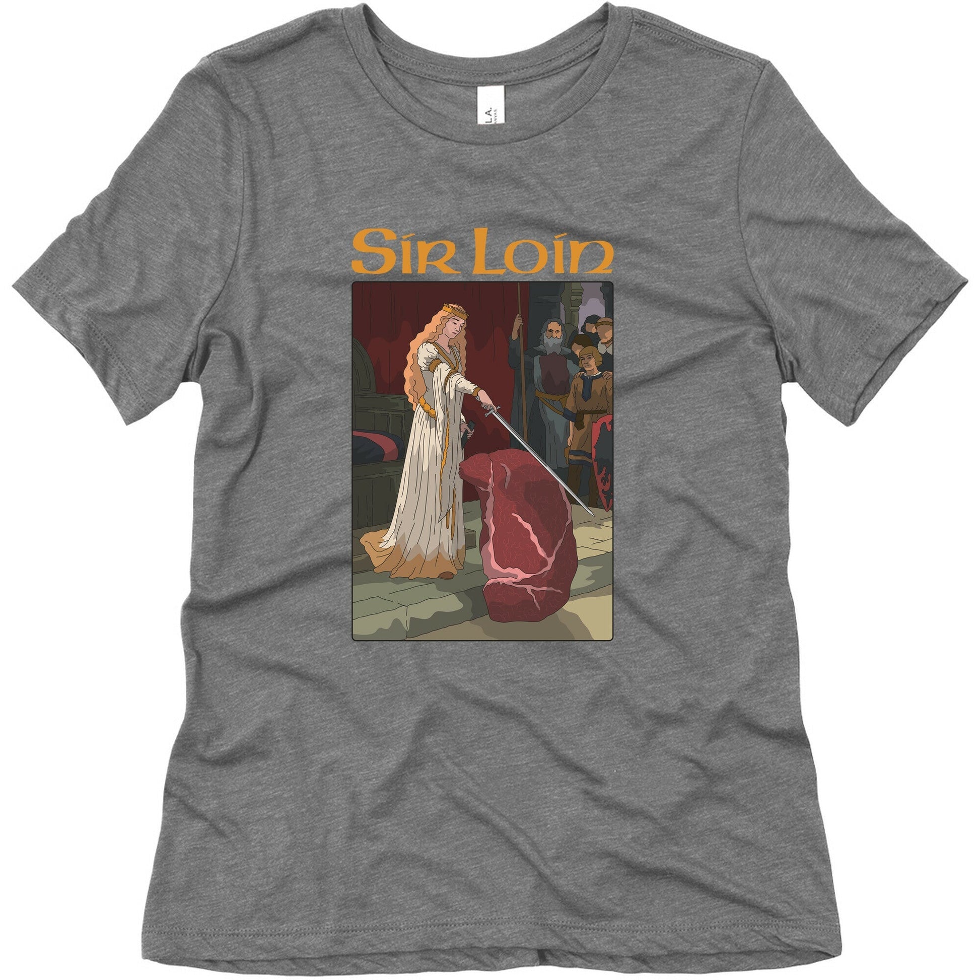 Sir Loin Steak Meme Cartoon Womens Triblend Tee