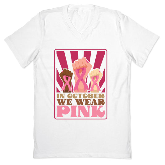 In October We Wear Pink V-Neck