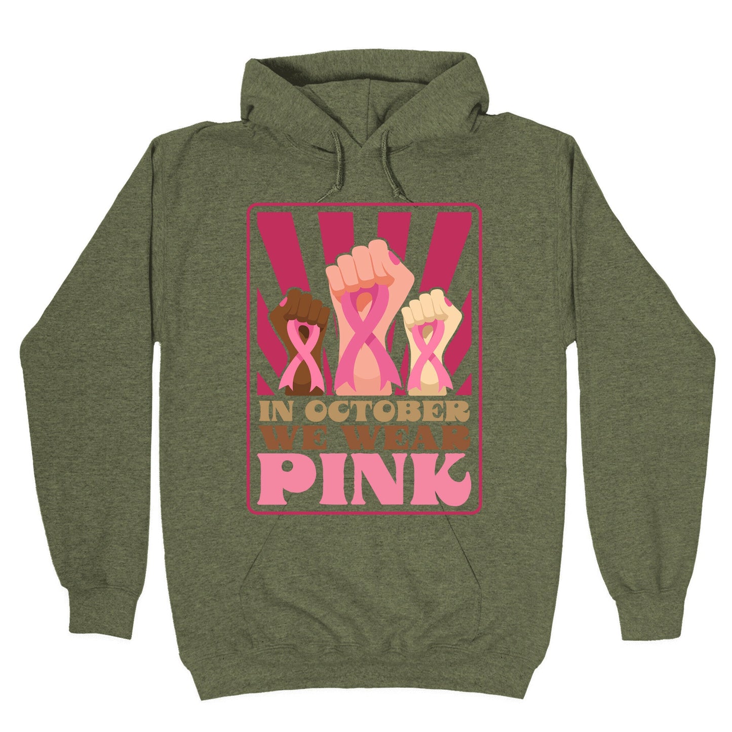 In October We Wear Pink Hoodie