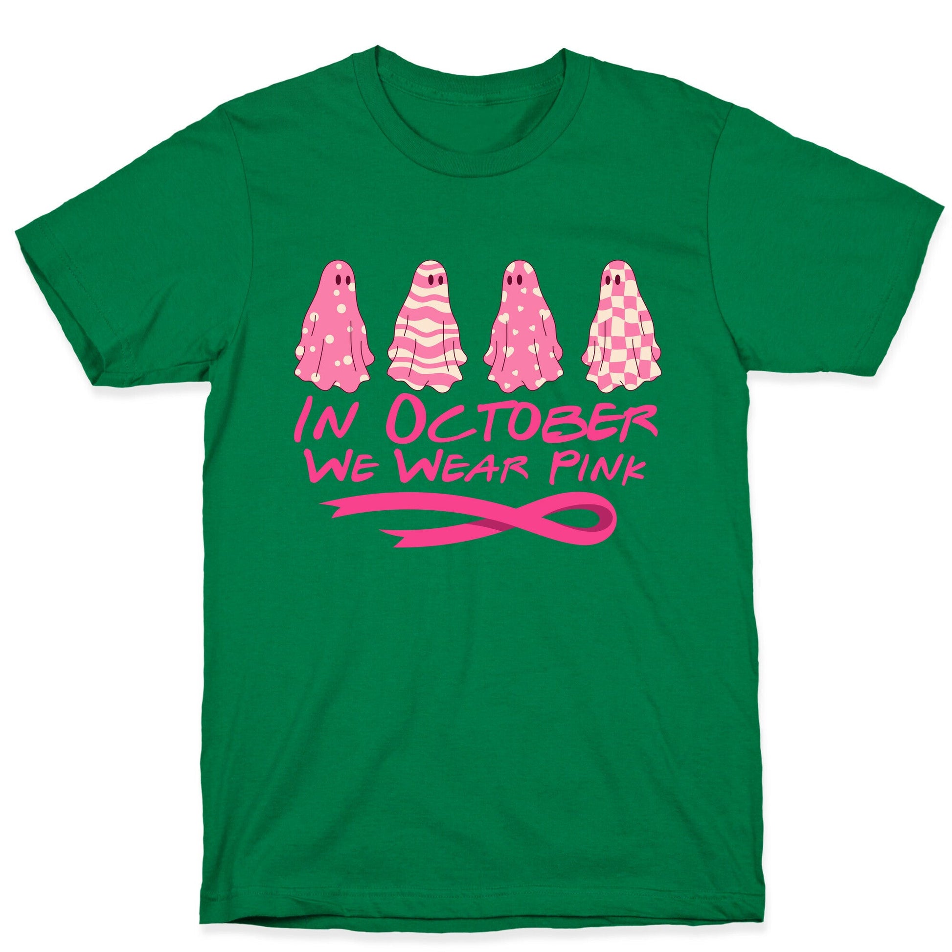 Ghost October Breast Cancer Awareness T-Shirt