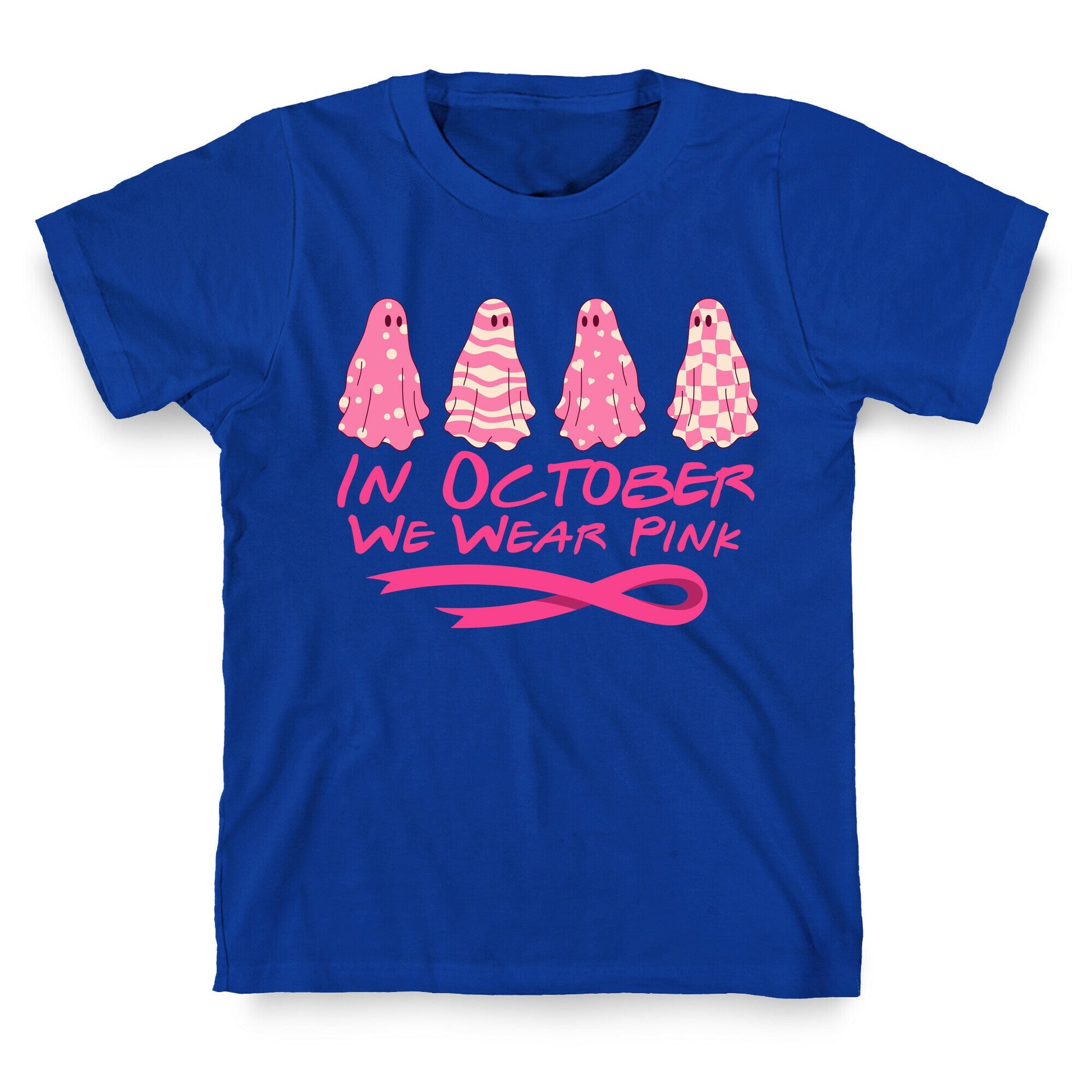 Ghost October Breast Cancer Awareness T-Shirt