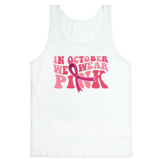 Pink Ribbon Breast Cancer Awareness Tank Top