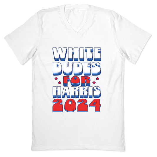 White Dudes for Harris V-Neck
