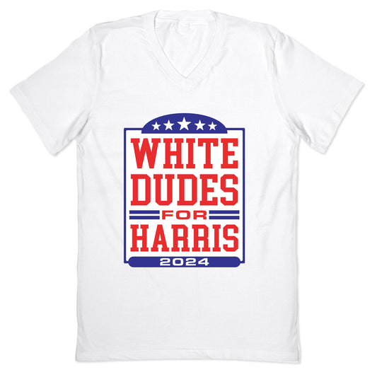 White Dudes for Harris 2024 V-Neck