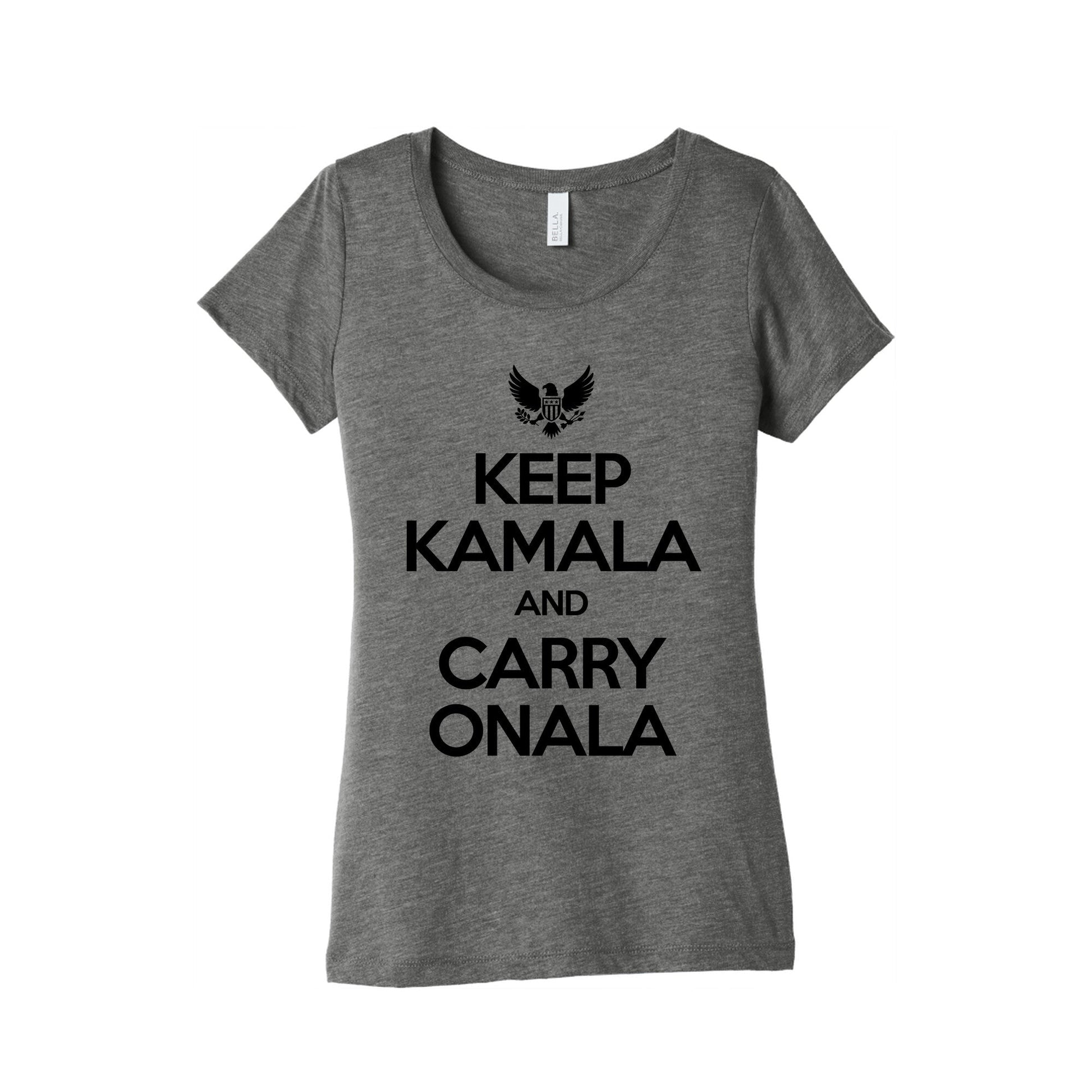Keep Kamala and Carry Onala Womens Triblend Tee