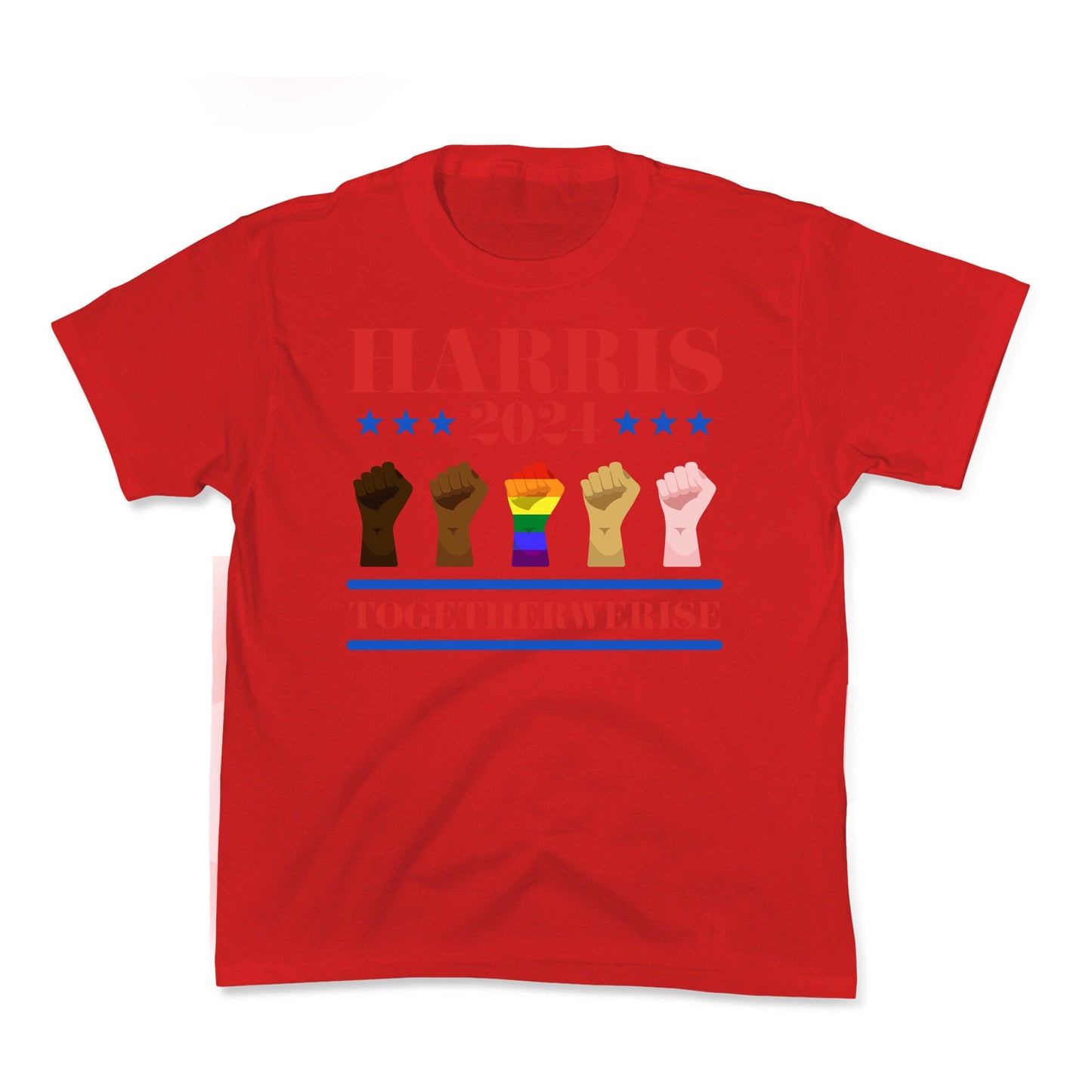 Together We Rise Harris 2024 Kids Tee