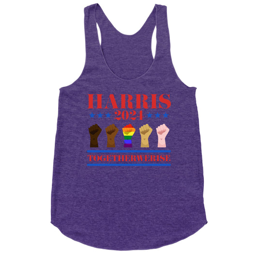 Together We Rise Harris 2024 Racerback Tank
