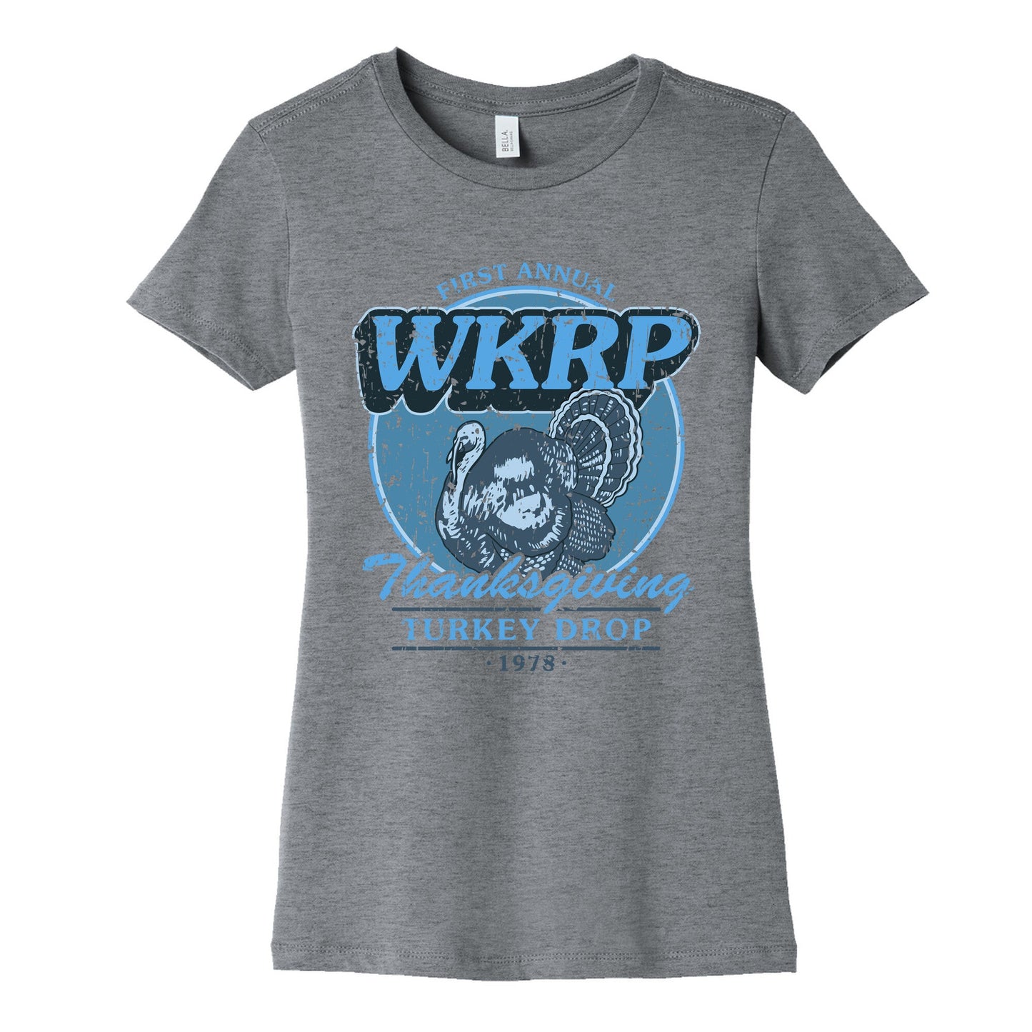 WKRP Turkey Drop Womens Cotton Tee