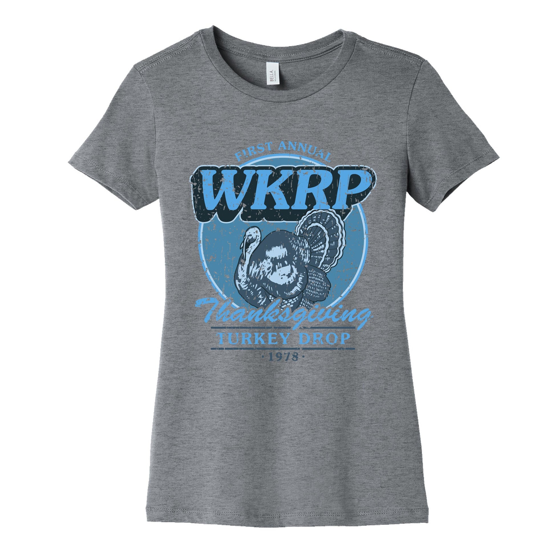 WKRP Turkey Drop Womens Cotton Tee