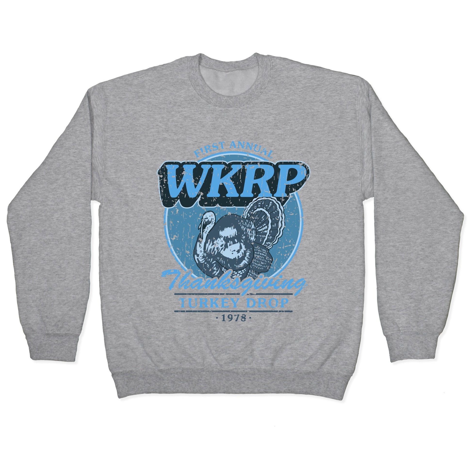 WKRP Turkey Drop Crewneck Sweatshirt