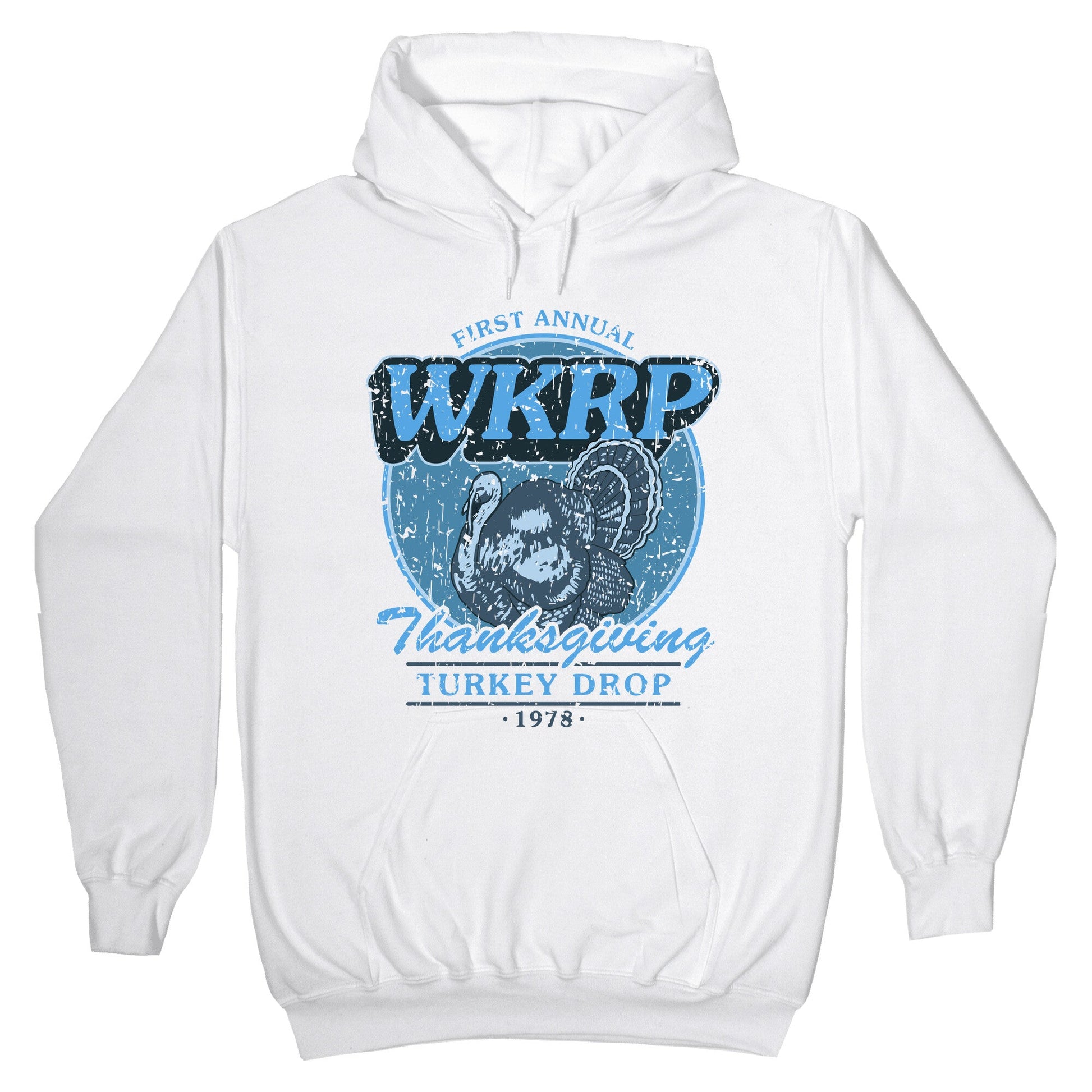 WKRP Turkey Drop Hoodie