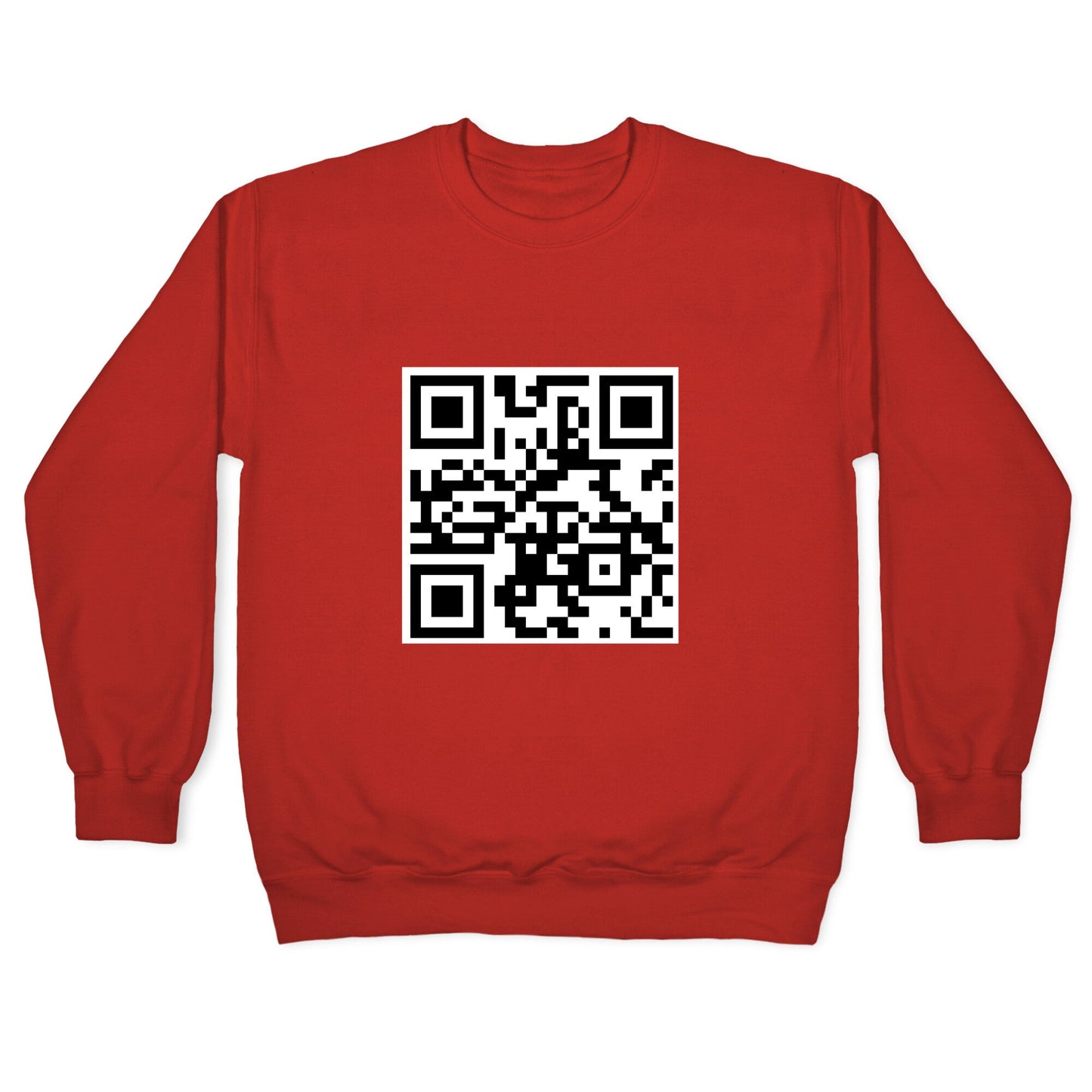 QR Code Crewneck Sweatshirt