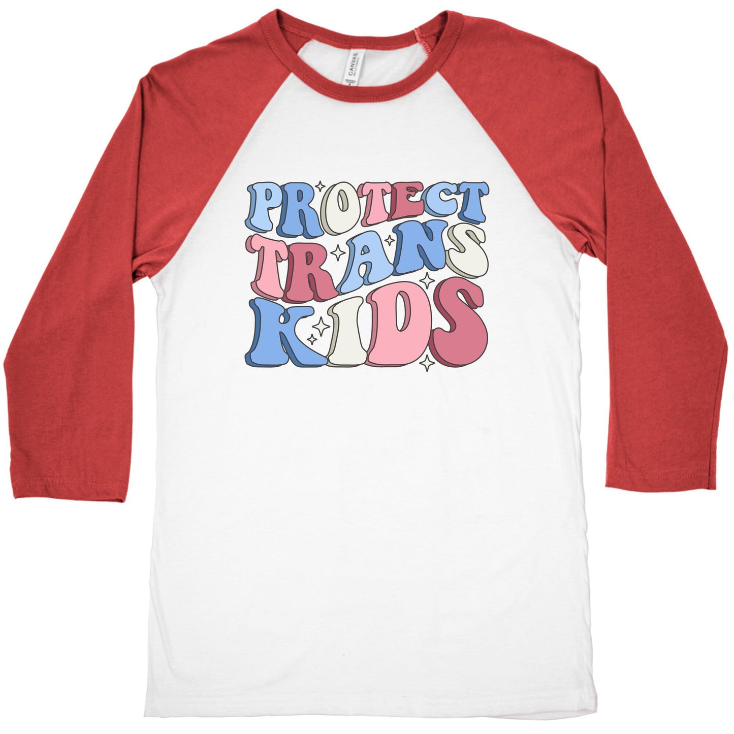 Protect Trans Kids Baseball Tee