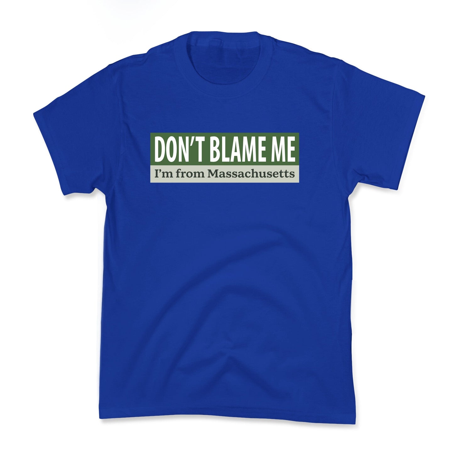 dont blame me im from massachusetts Kids Tee