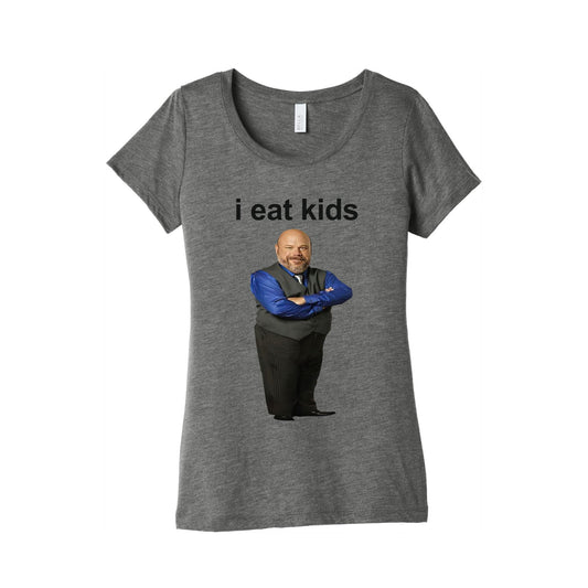 I Eat Kids Womens Triblend Tee