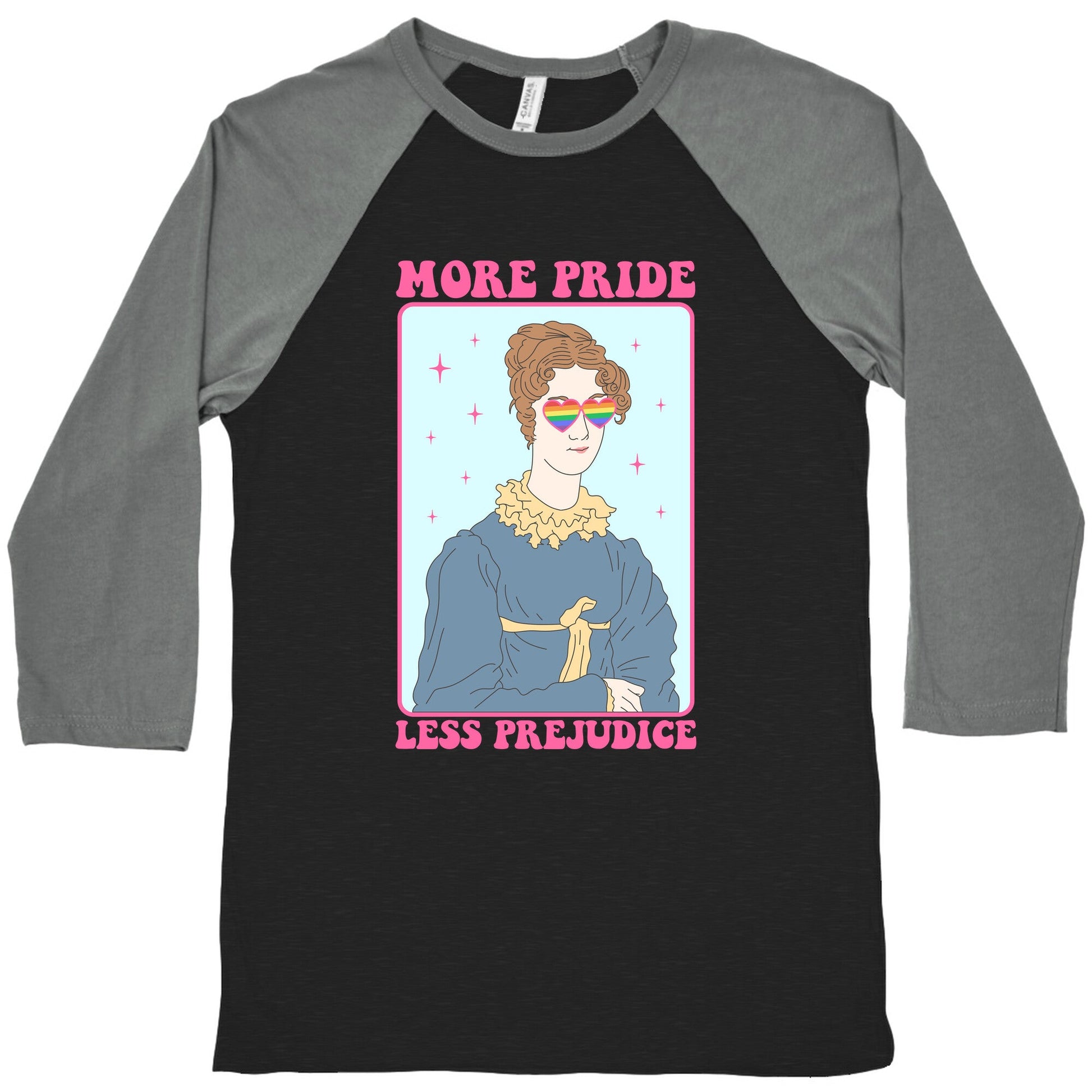 More Pride Less Prejudice Baseball Tee