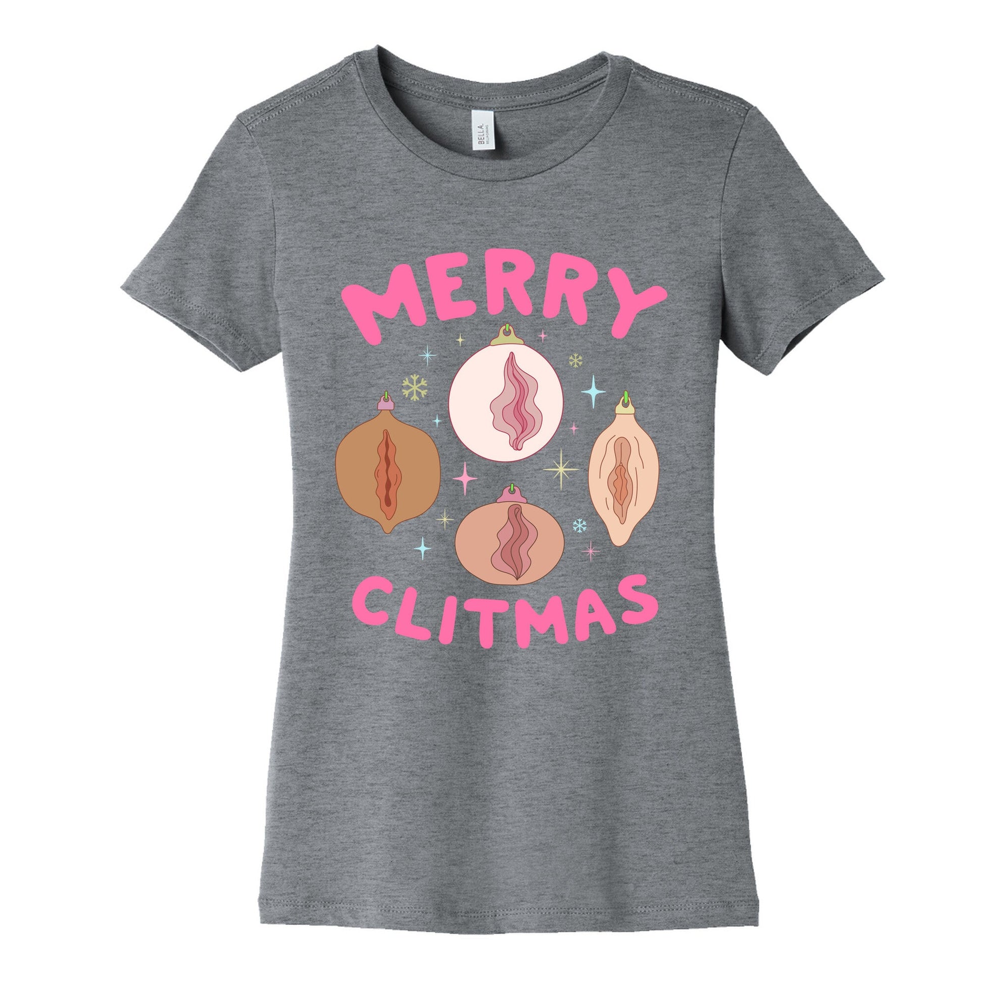 Merry Clitmas Womens Cotton Tee