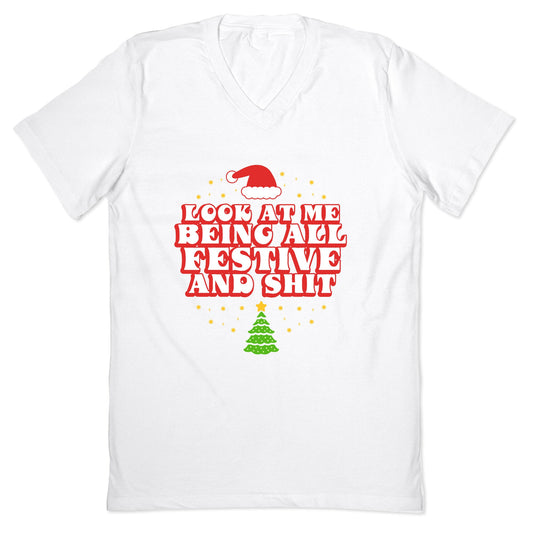 Look At Me Being All Festive V-Neck
