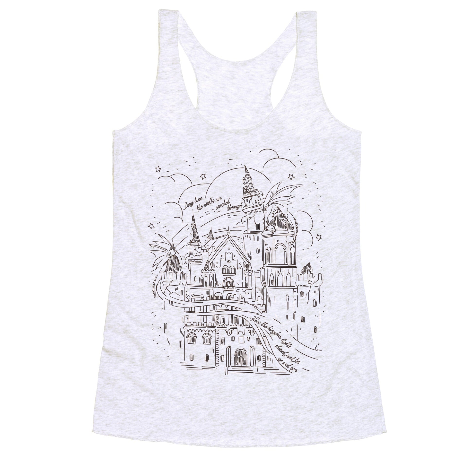 How the Kingdom Lights Shined Racerback Tank