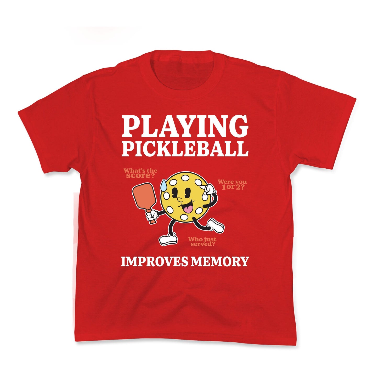 Playing Pickleball Improves Memory Kids Tee