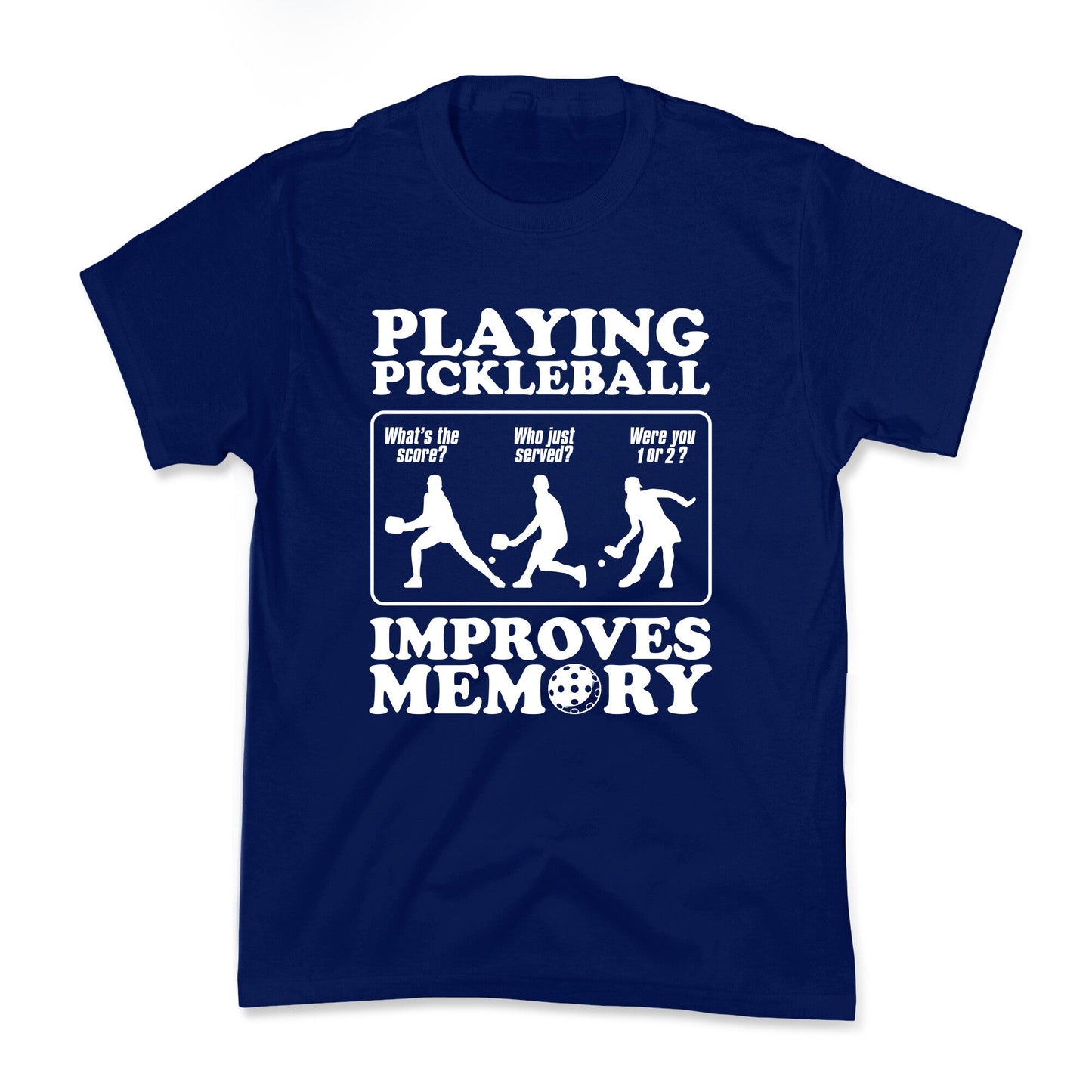 Playing Pickleball Improves Memory Funny Kids Tee