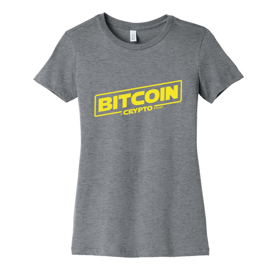 Bitcoin Crypto Womens Cotton Tee