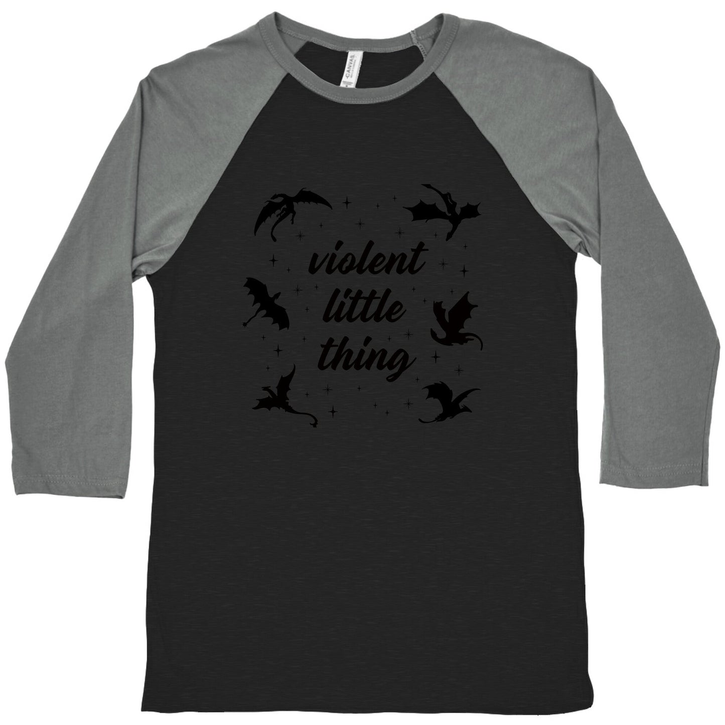 Fourth Wing Violent Little Thing Baseball Tee