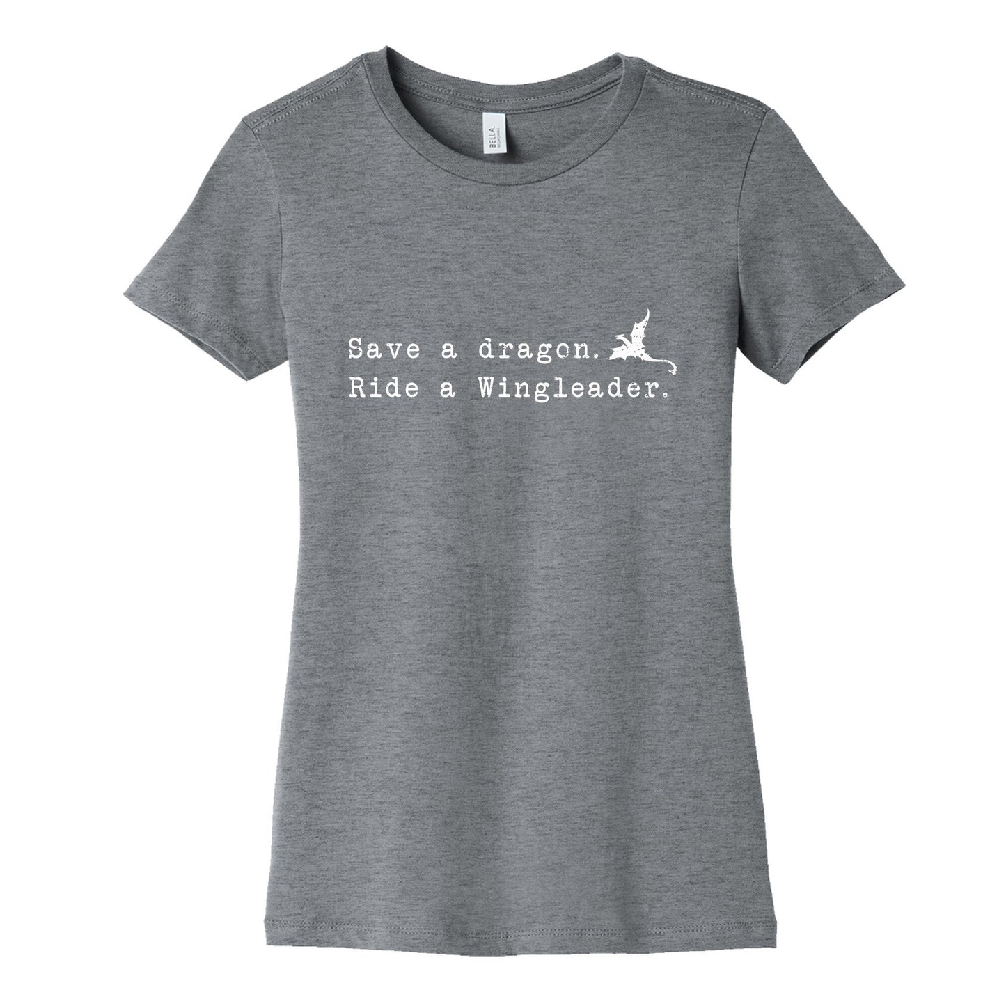 Fourth Wing Save a Dragon Womens Cotton Tee