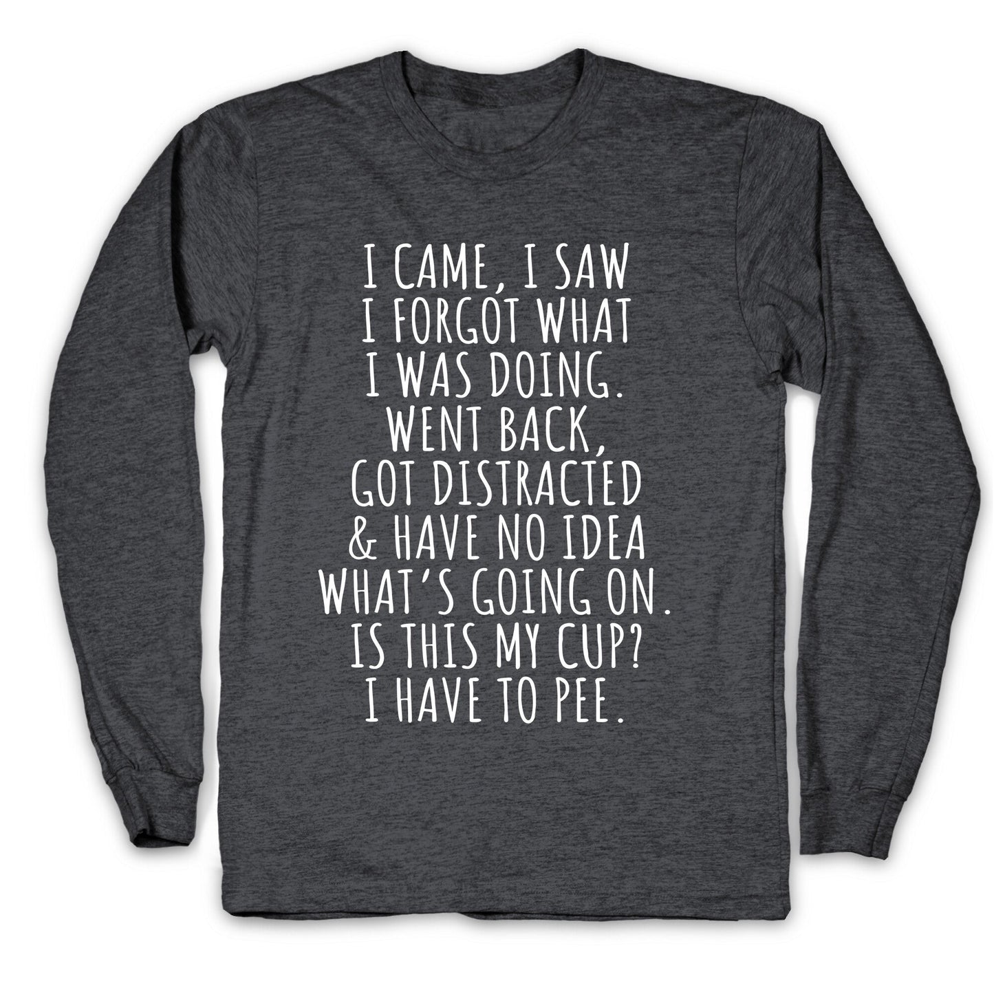 I Came I Saw I Forgot What I Was Doing Longsleeve Tee