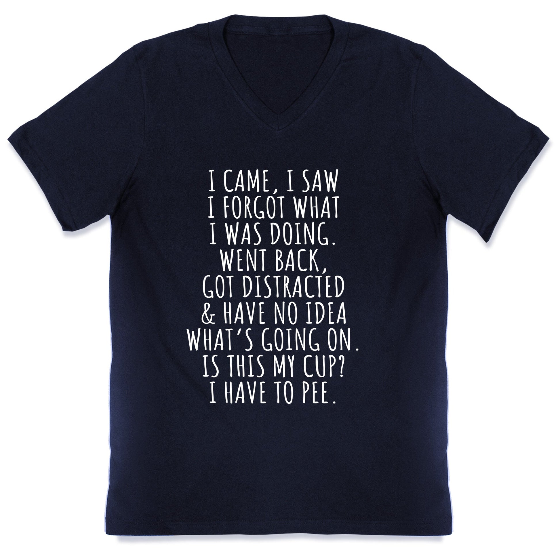 I Came I Saw I Forgot What I Was Doing V-Neck