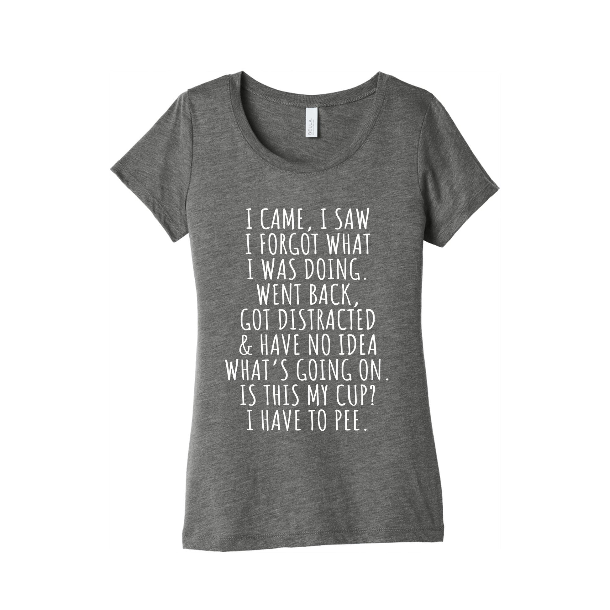 I Came I Saw I Forgot What I Was Doing Womens Triblend Tee