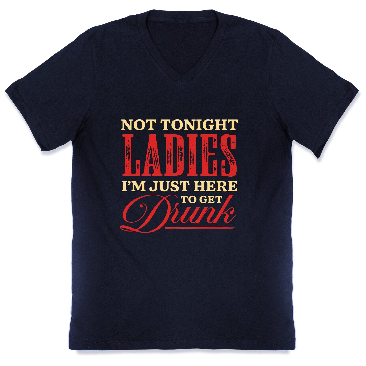 Not Tonight Ladies Im Just Here to Get Drunk V-Neck