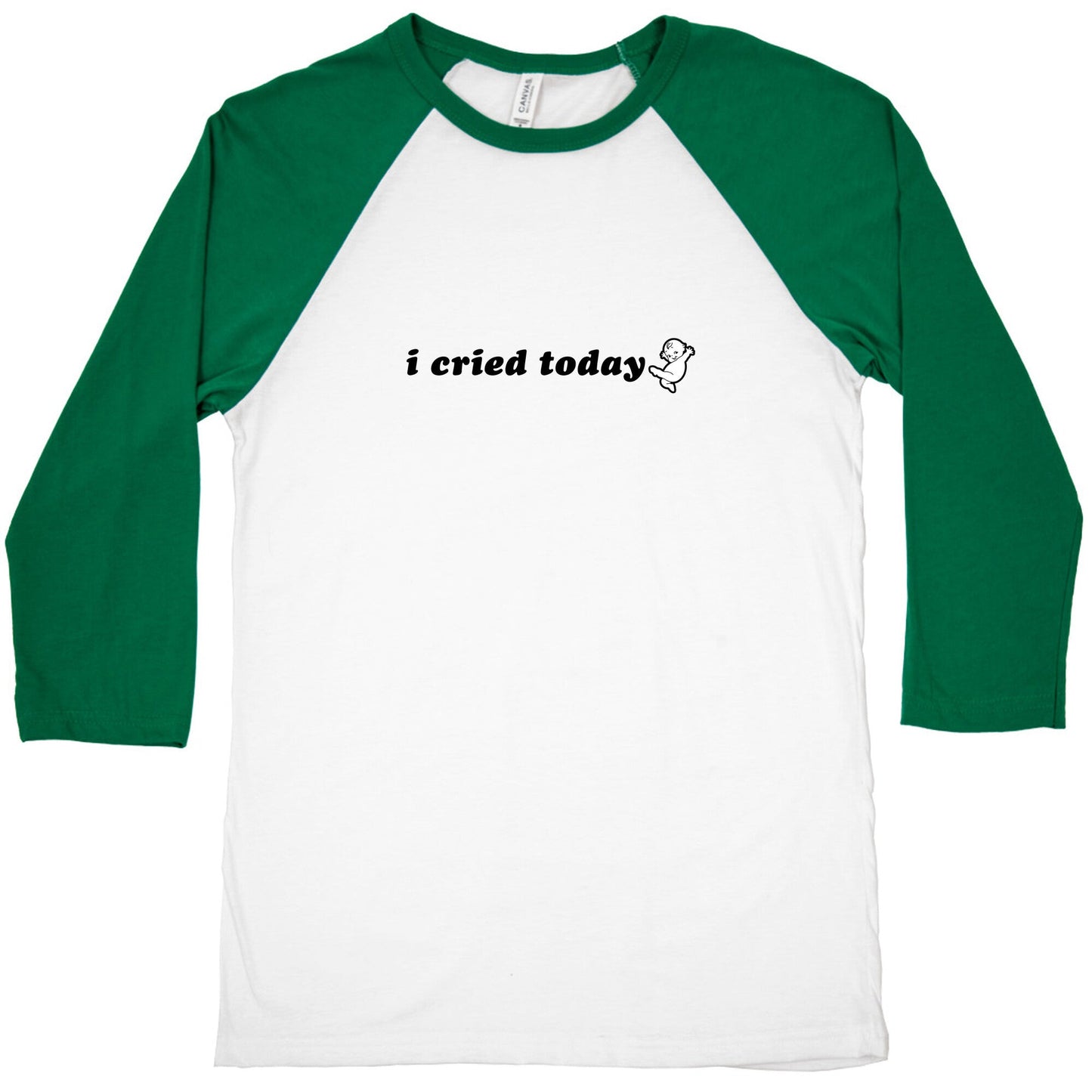 I Cried Today Baby Baseball Tee