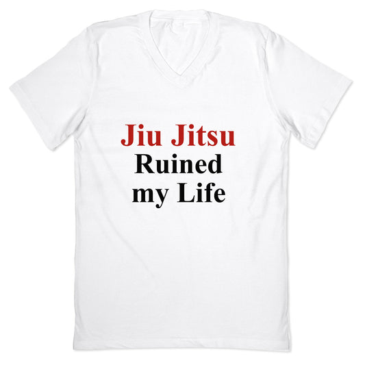 Brady Ju Jujitsu Ruined My Life V-Neck