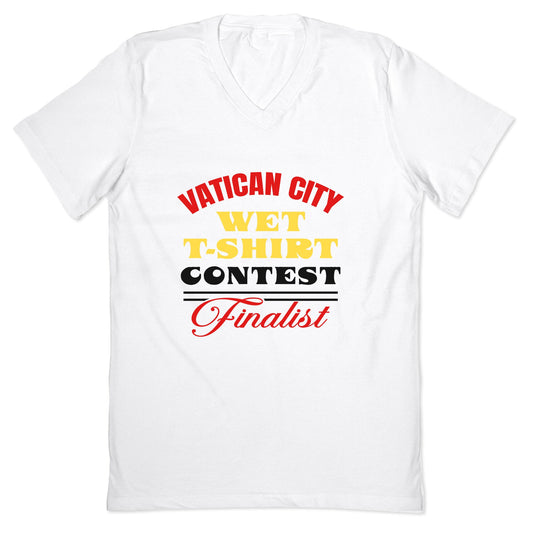 Vatican Wet T Shirt Contest V-Neck