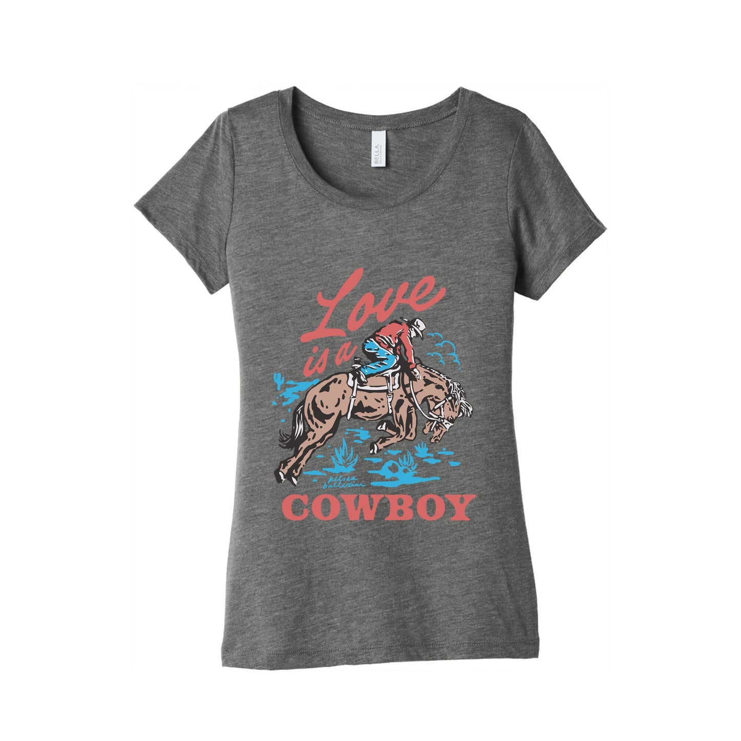 Kelsea Ballerini Love Is A Cowboy Womens Triblend Tee