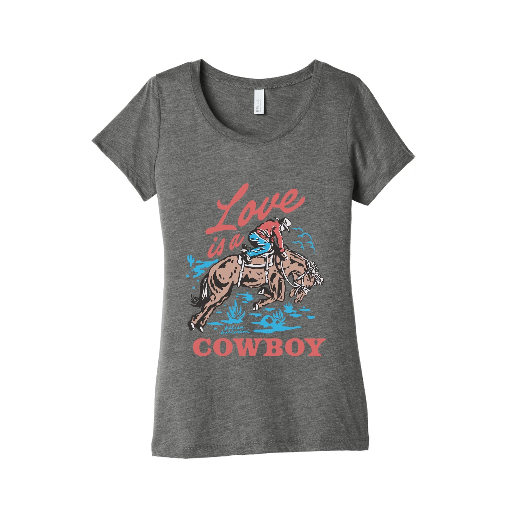 Kelsea Ballerini Love Is A Cowboy Womens Triblend Tee