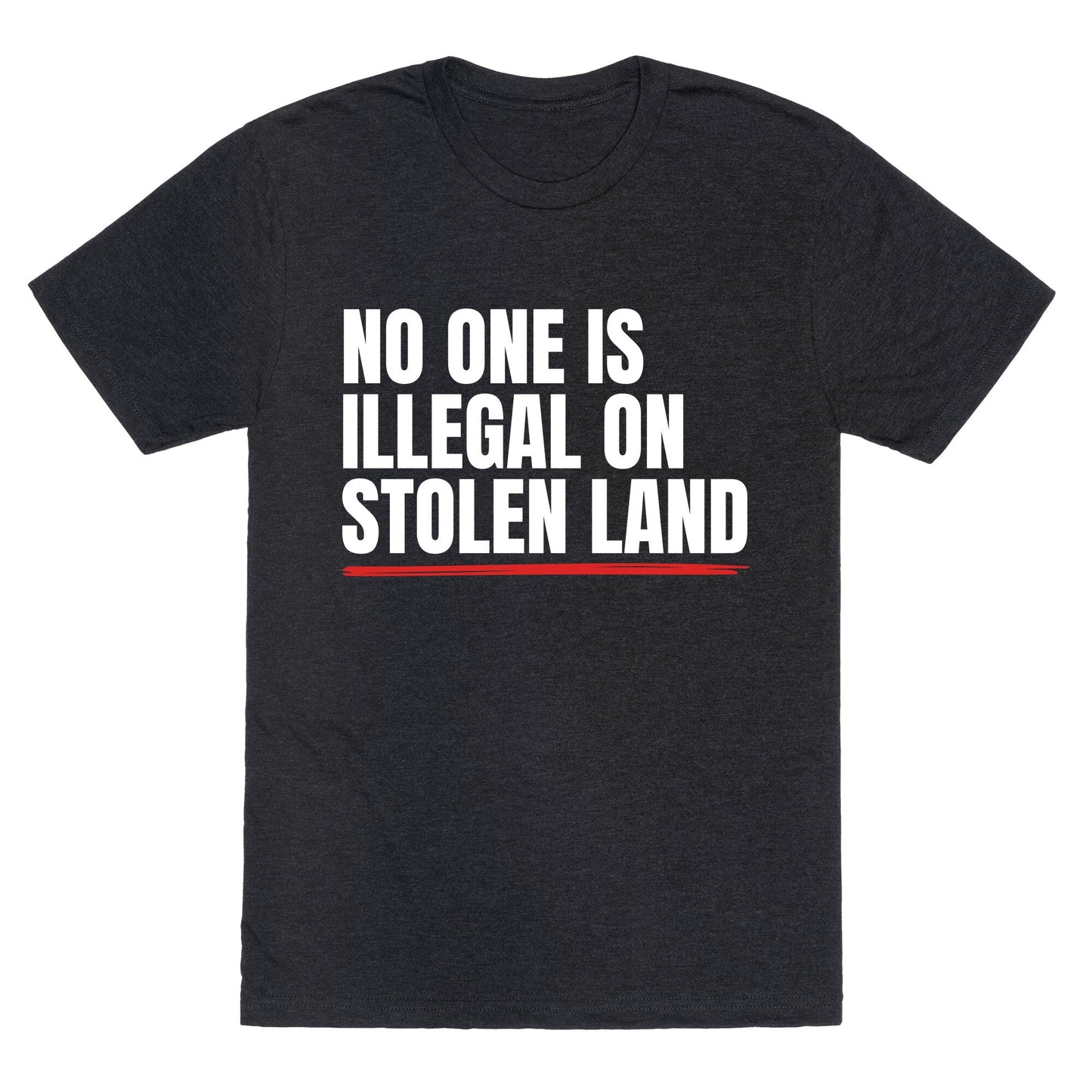 No One Is Illegal On Stolen Land Unisex Triblend Tee